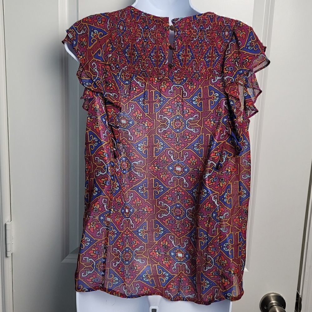 ANTHROPOLOGIE- MEADOW RUE Blouse   - Picture 6 of 9